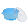 Best selling best silicone suction cup with lid to place baby feeding bowl food grade silicone tableware